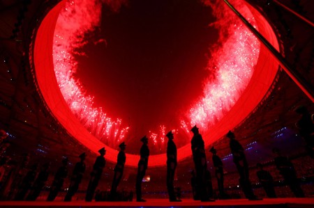 Cena da abertura das Olimpíadas 2008 - Foto: Doug Mills/The New York Times